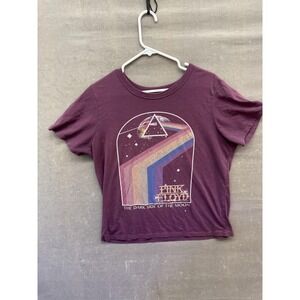Pink Floyd Shirt Womens Large Dark Side Of The Moon Band Tee Graphic Music